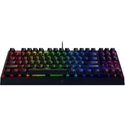 Teclado Razer Blackwidow V3 mecânico switches verdes RGB alemão QWERTZ