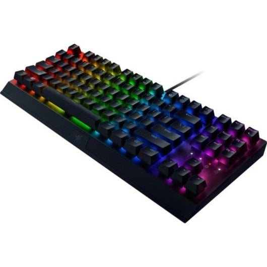 Teclado Razer Blackwidow V3 mecânico switches verdes RGB alemão QWERTZ