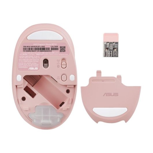 Ratón ASUS MD101 RF Wireless Bluetooth 2400 DPI Rosa com fragrância