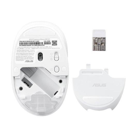 Rato ASUS MD101 RF Wireless Bluetooth 2400 DPI Branco com Fragrância