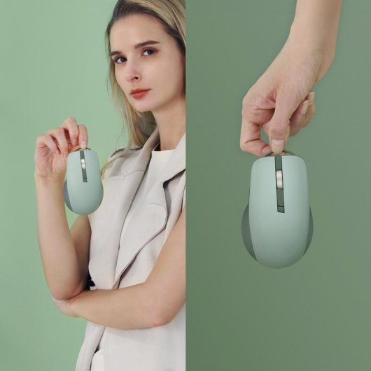 Mouse ASUS SmartO MD200 Silent Plus RF Wireless Bluetooth 4200 DPI Verde 6 Pulsanti