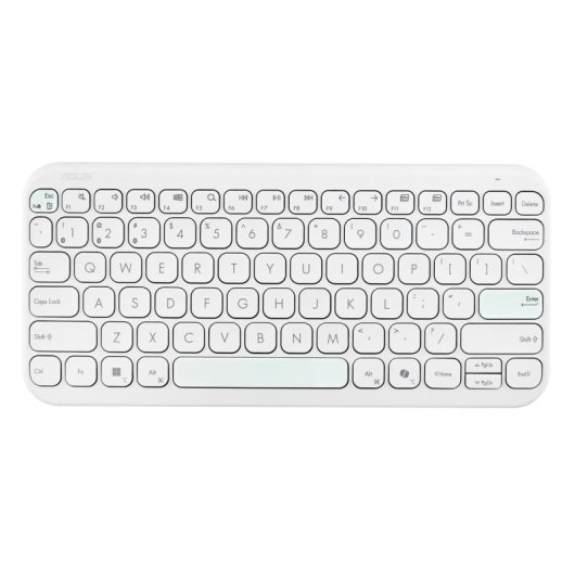 Teclado ASUS Marshmallow KW100 inalámbrico Bluetooth tijera mecánica alemán QWERTZ