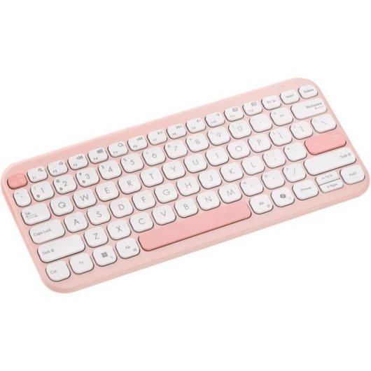 Teclado ASUS Marshmallow KW100 inalámbrico tijera compacto 75% QWERTZ alemán rosa