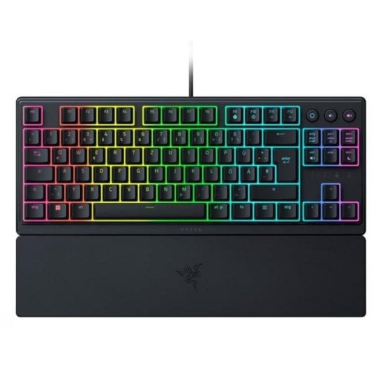Teclado Razer Ornata V3 Tenkeyless híbrido mecânico RGB QWERTZ alemão