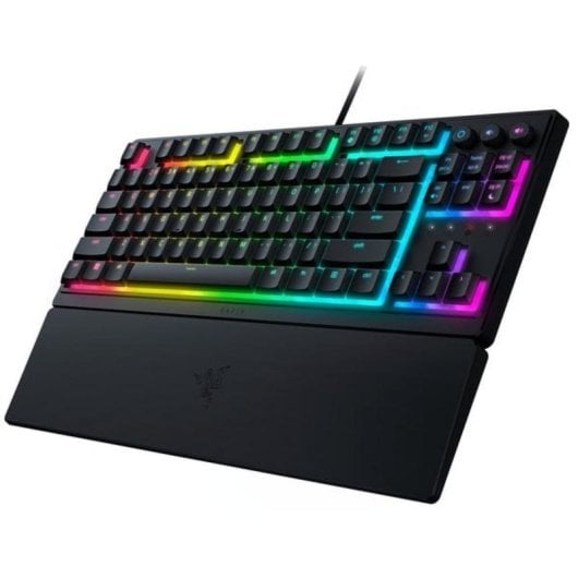 Teclado Razer Ornata V3 Tenkeyless híbrido mecânico RGB QWERTZ alemão