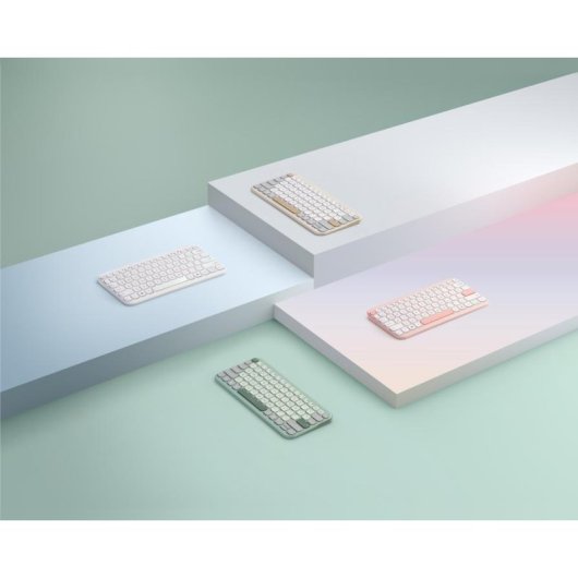 Teclado ASUS Marshmallow KW100 inalámbrico tijera alemán compacto 75% Bluetooth