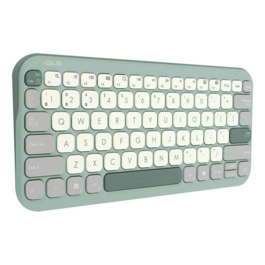 Teclado ASUS Marshmallow KW100 inalámbrico tijera alemán compacto 75% Bluetooth
