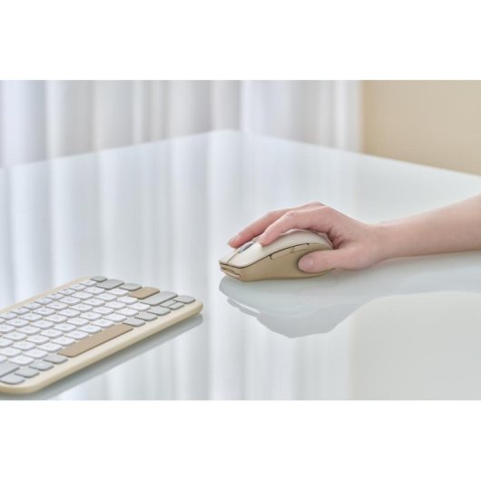 Ratón ASUS SmartO MD200 Silent Plus RF Wireless Bluetooth 4200 DPI Beige 6 Boutons