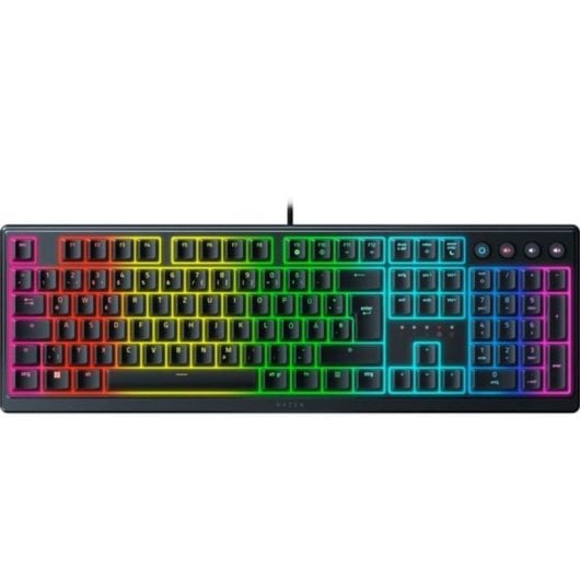 Teclado Razer Ornata V3 membrana híbrido RGB QWERTZ alemão completo