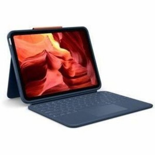 Teclado Logitech Rugged Combo 4 Touch magnético con trackpad alemán