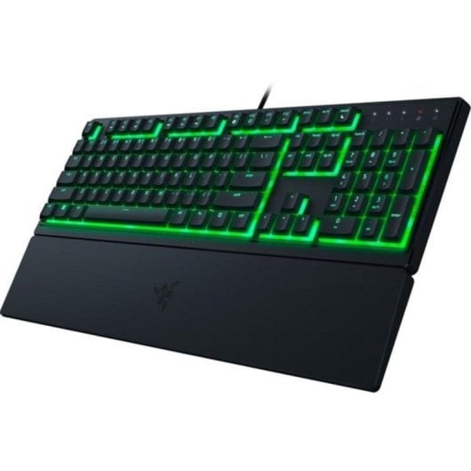 Teclado Razer Ornata V3 X membrana com RGB QWERTZ alemão e descanso de pulso removível