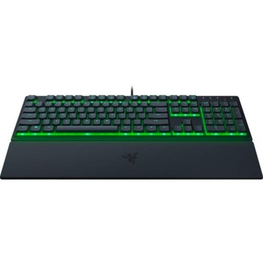 Teclado Razer Ornata V3 X membrana com RGB QWERTZ alemão e descanso de pulso removível