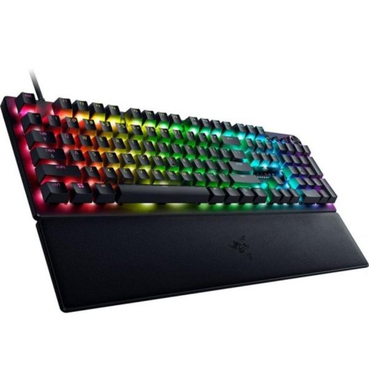 Teclado Razer Huntsman V3 Pro Óptico com Fio QWERTZ RGB e Descanso de Pulso