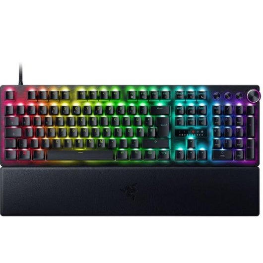 Teclado Razer Huntsman V3 Pro Óptico com Fio QWERTZ RGB e Descanso de Pulso