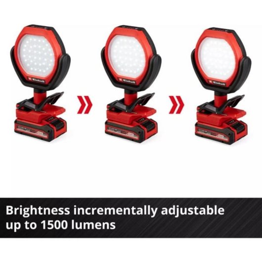 Lámpara solar portátil Einhell GC-OL 18/1500 Li-Solo LED 1500 lúmenes