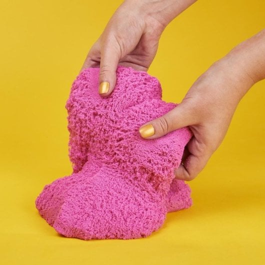 Arena Kinética Kinetic Sand 907 g Rosa Cristalino Brillante