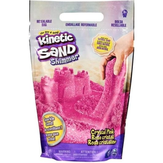 Arena Kinética Kinetic Sand 907 g Rosa Cristalino Brillante