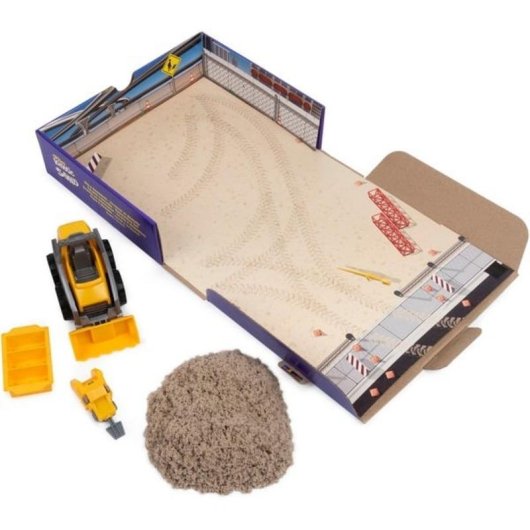 Kit de Areia Cinética Spin Master 454 g com Camião de Construção