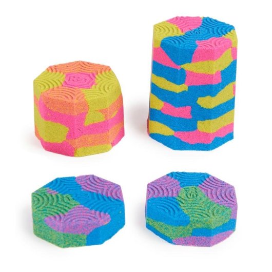 Arena cinética Kinetic Sand Set Aplasta y Crea 382 g 5 herramientas