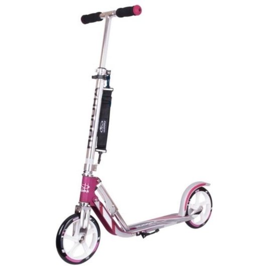 Patinete clásico Hudora Big Wheel 205 2 ruedas 100 kg plegable rosa