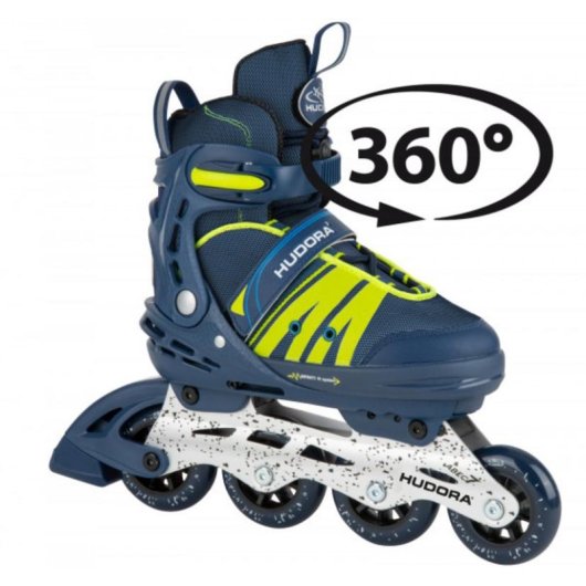 Patins en ligne HUDORA Comfort pour enfants bleu taille 29-34