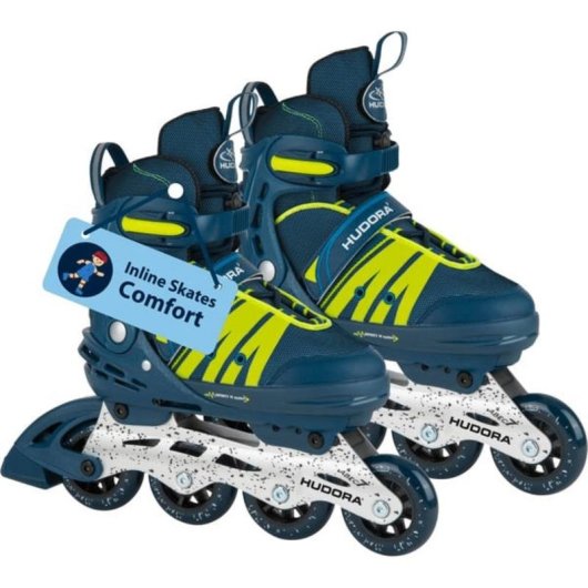 Patins en ligne HUDORA Comfort pour enfants bleu taille 29-34