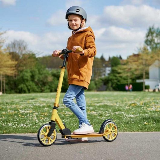 Patinette HUDORA Up 200 Classic 200 mm Roues Pliable Frein Pied Jaune