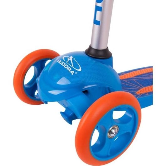 Patinette HUDORA Flitzkids 2.0 3 roues 50 kg roues 120 mm Bleu réglable