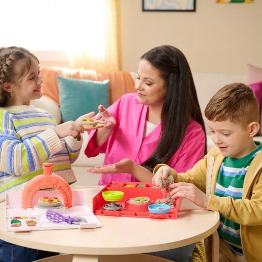 Kinetic Sand Bastelset Drücke die Pizza 452 g Multifarbig