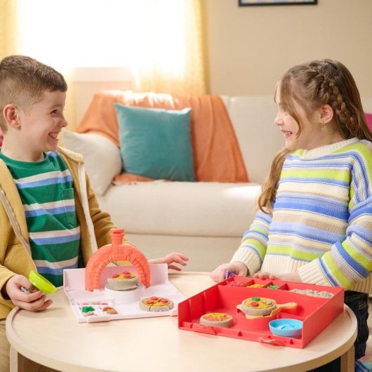 Kinetic Sand Bastelset Drücke die Pizza 452 g Multifarbig