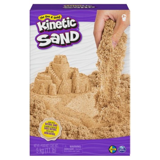 Areia Cinética Kinetic Sand 5 kg Castanho Natural para Crianças
