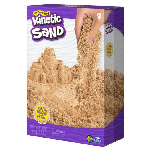 Areia Cinética Kinetic Sand 5 kg Castanho Natural para Crianças
