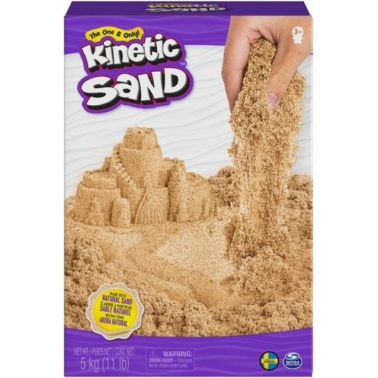 Areia Cinética Kinetic Sand 5 kg Castanho Natural para Crianças