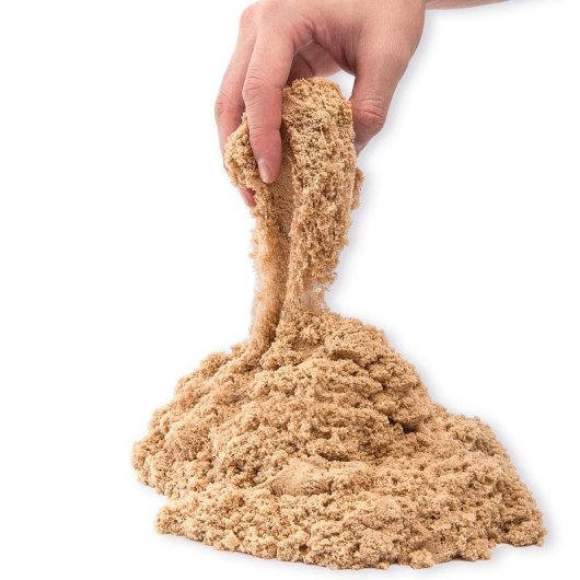 Areia Cinética Kinetic Sand 2,5 kg Castanho Natural para Brincar e Moldar
