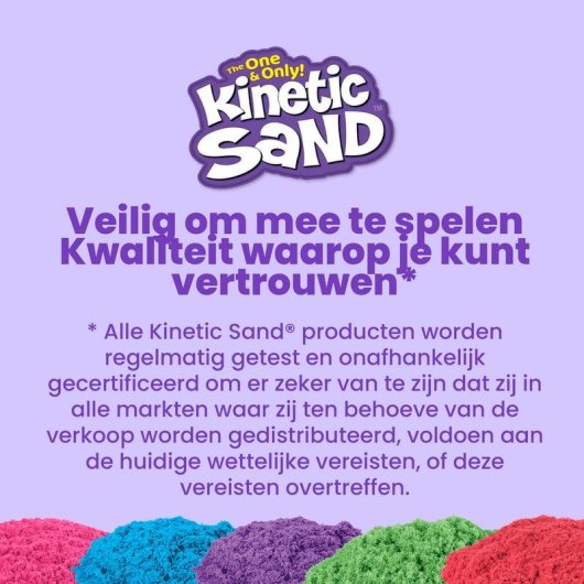 Areia Cinética Kinetic Sand 2,5 kg Castanho Natural para Brincar e Moldar