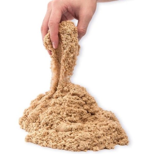 Areia Cinética Kinetic Sand 2,5 kg Castanho Natural para Brincar e Moldar