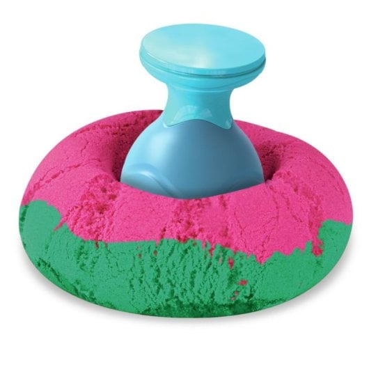 Arena Kinética Ultimate Sandisfying 907 g Rosa, Amarilla y Azul + Moldes y Herramientas