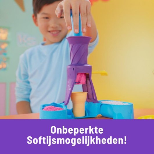 Kinetic Sand Eis Spiel 400 g 2 Waffeln und Werkzeuge Spin Master
