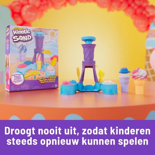 Kinetic Sand Eis Spiel 400 g 2 Waffeln und Werkzeuge Spin Master