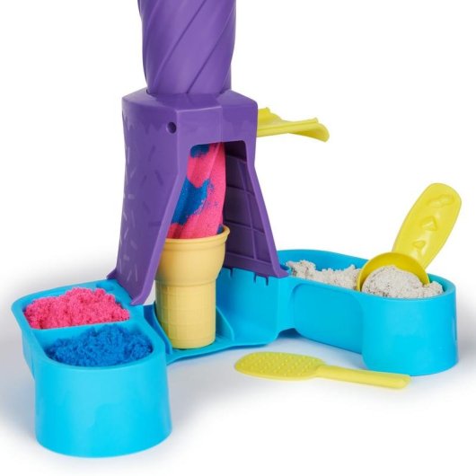 Kinetic Sand Eis Spiel 400 g 2 Waffeln und Werkzeuge Spin Master