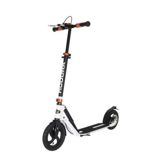 Monopattino HUDORA BigWheel Air 230 Freni Doppi Ruote Gonfiabili Nero/Bianco
