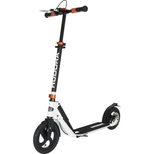 Monopattino HUDORA BigWheel Air 230 Freni Doppi Ruote Gonfiabili Nero/Bianco