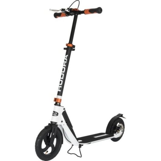 Monopattino HUDORA BigWheel Air 230 Freni Doppi Ruote Gonfiabili Nero/Bianco