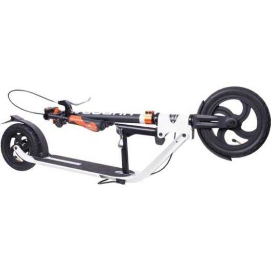 Monopattino HUDORA BigWheel Air 230 Freni Doppi Ruote Gonfiabili Nero/Bianco