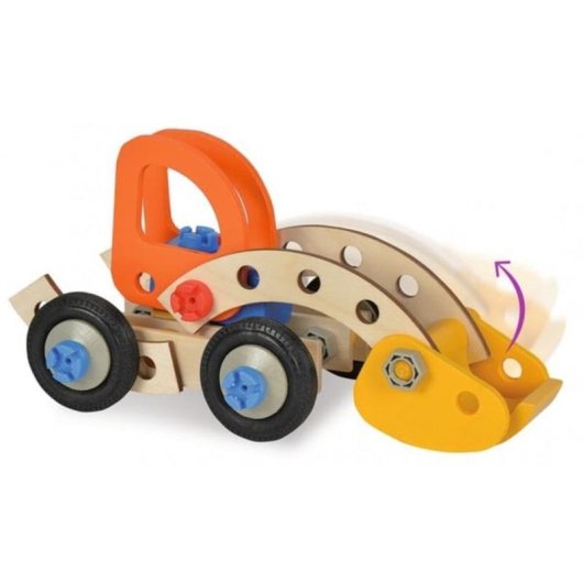 Kit de construction Eichhorn Excavateur compétences motrices bois plastique