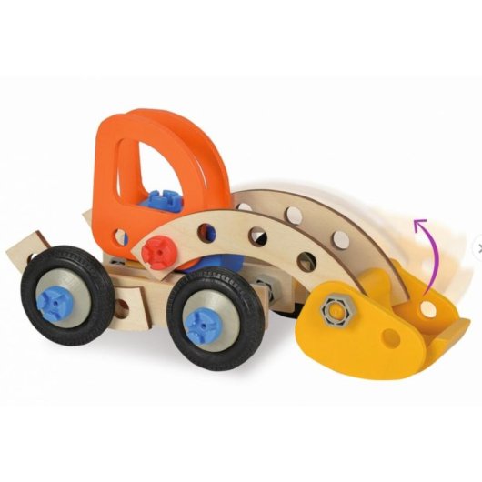 Kit de construction Eichhorn Excavateur compétences motrices bois plastique