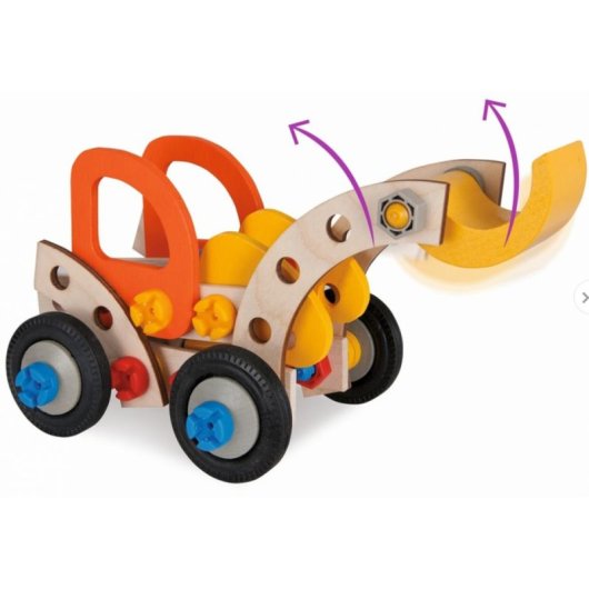 Kit de construction Eichhorn Excavateur compétences motrices bois plastique