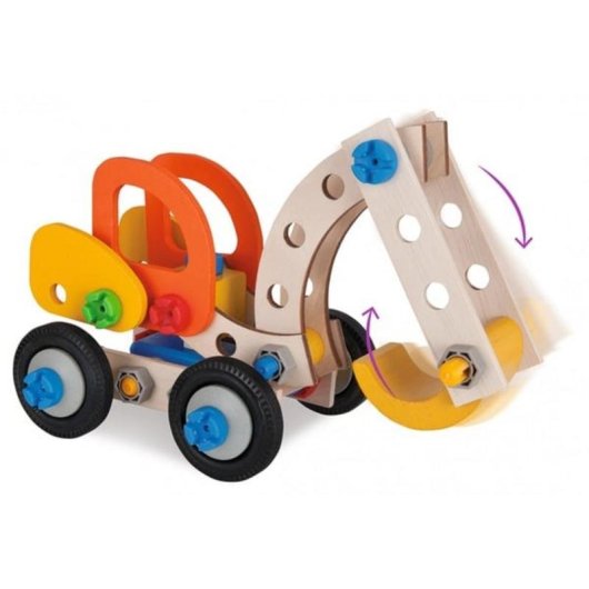 Kit de construction Eichhorn Excavateur compétences motrices bois plastique