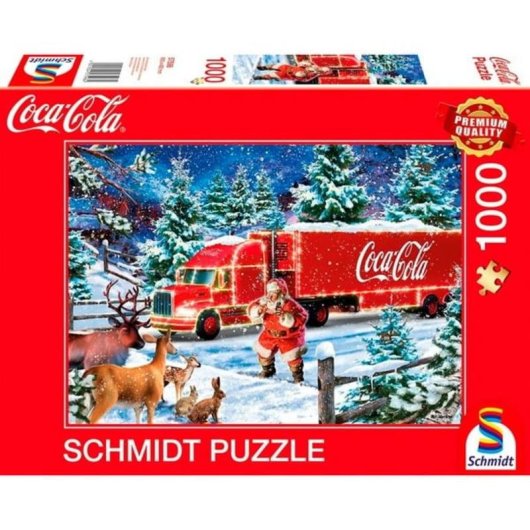 Puzzle Schmidt Spiele 1000 pièces Camion de Noël Coca-Cola