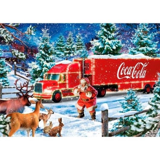 Puzzle Schmidt Spiele 1000 pièces Camion de Noël Coca-Cola